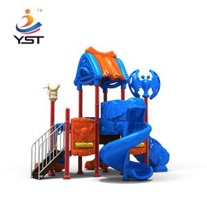 Quality PVC Coated Outdoor Kids Slide Playground Equipment Anti Crack wholesale