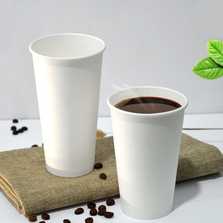 Food Grade Paper Disposable Single Wall Cups FSC Certified For Hot And Cold Beverages