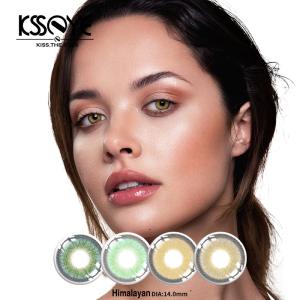 Quality Himalaya Grey Blue 14mm Contact Lens Yearly For Costume wholesale