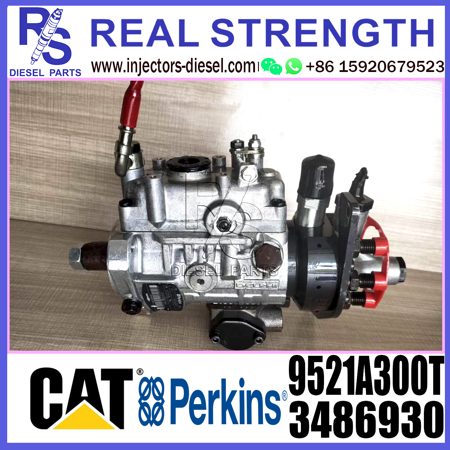 DELPHI 6-cylinder Diesel Fuel Injector Pump assembly 3486930 9521A300T for Perkins engine