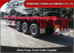 Quality Air Suspension 40 Foot 3 Axles Flatbed Container Trailer wholesale
