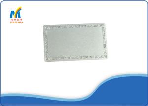 Quality Sliver Sublimation DIY Name Cards , Custom Metal Membership Cards Aluminum wholesale