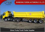 Big Capacity CE Dump Semi Trailer Hyva Oil Cylinder 30 Tons Transport Stone