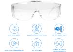 PC Medical Safety Goggles , Anti Dust And Shock Transparent Eyepiece Chemical