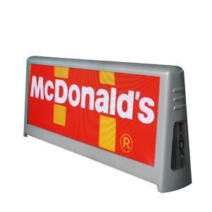Quality P3.33 5000cd/Sqm Taxi Top LED Display Waterproof Aluminum Cabinet SMD1921 wholesale
