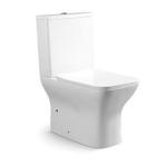 Siphon Flushing Two Piece Toilet Rimless Floor Mounted Water Saving