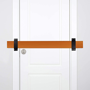 Strengthen Your Door with Z-Shape Black Security Lock Brackets Heavy Duty Design