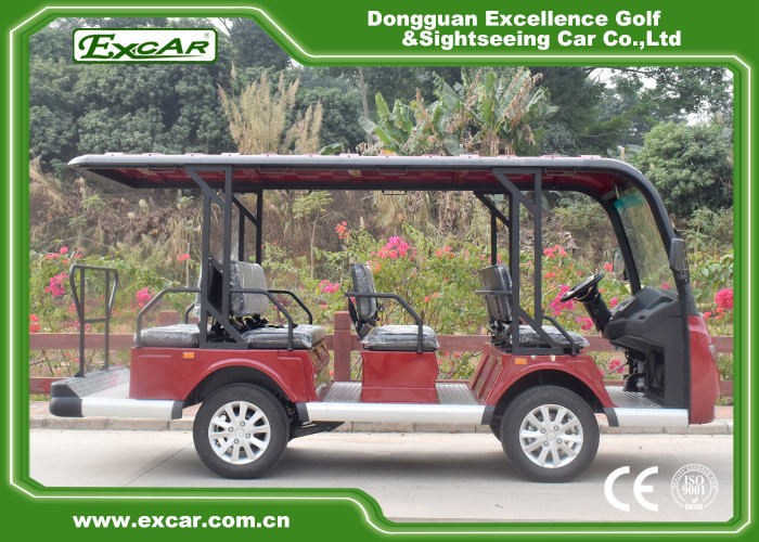 EXCAR white 11 Seater 72V Electric Sightseeing Bus With Storage Basket
