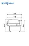 Single Temperature Meat Showcase Refrigerator