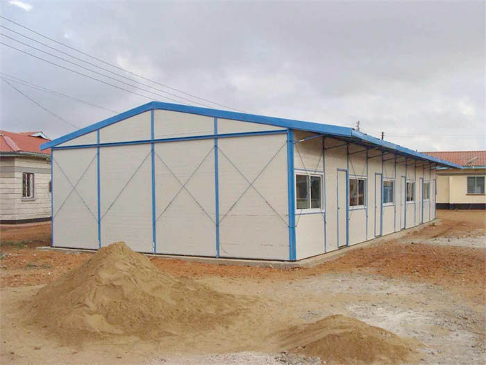 eco-friendly durable gable roof kit prefabricated steel house parts australia