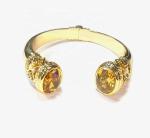 Religious Type Other Silver Jewelry Garnet Stones Brass Bracelet Bangle Plating
