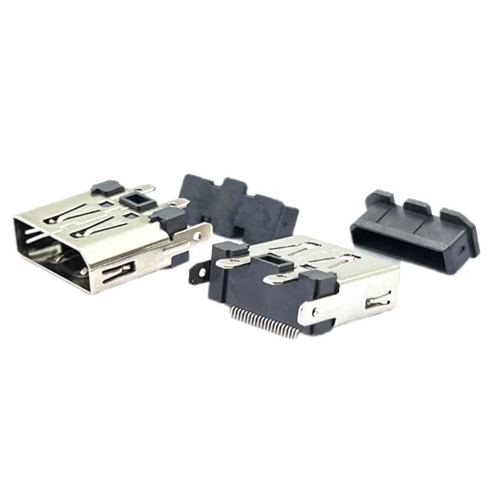 SMT Displayport DP Socket Connector Soldering Micro USB Female Connector 180 Degree 3.0mm Feet