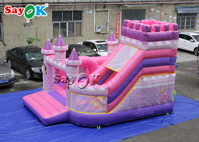 Kid Waterproof Princess Pink Inflatable Boucing Castle 5x5.5x4.2m