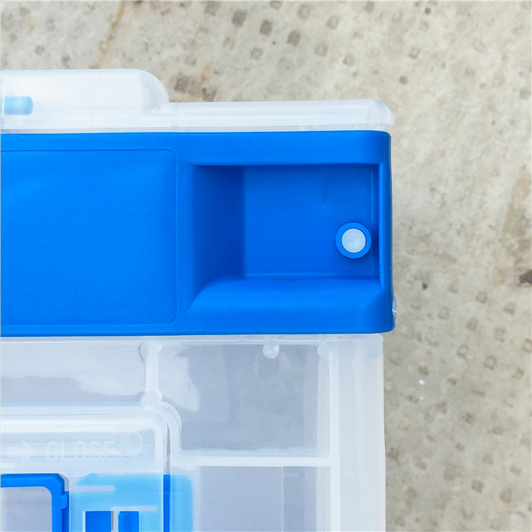 Length Sides Opening Collapsible Plastic Containers Virgin PP Material Custom Color