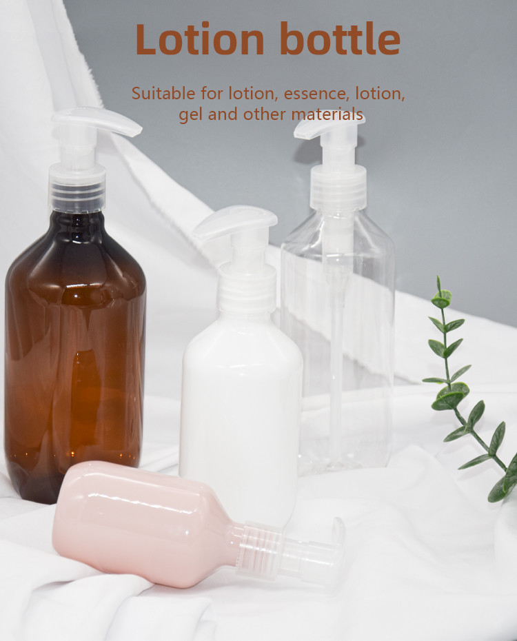 Mono PET Plastic Lotion Dispenser Bottle 150ml 300ml 400ml 500ml