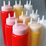 3 Holes Nozzles Mayonnaise Plastic Squeeze Bottles 350ml Empty Ketchup Sauce