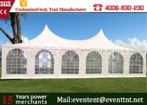 Quality Adjustable Heavy Duty Tents White , High Peak Pole Tent For Large event party, hotel wholesale
