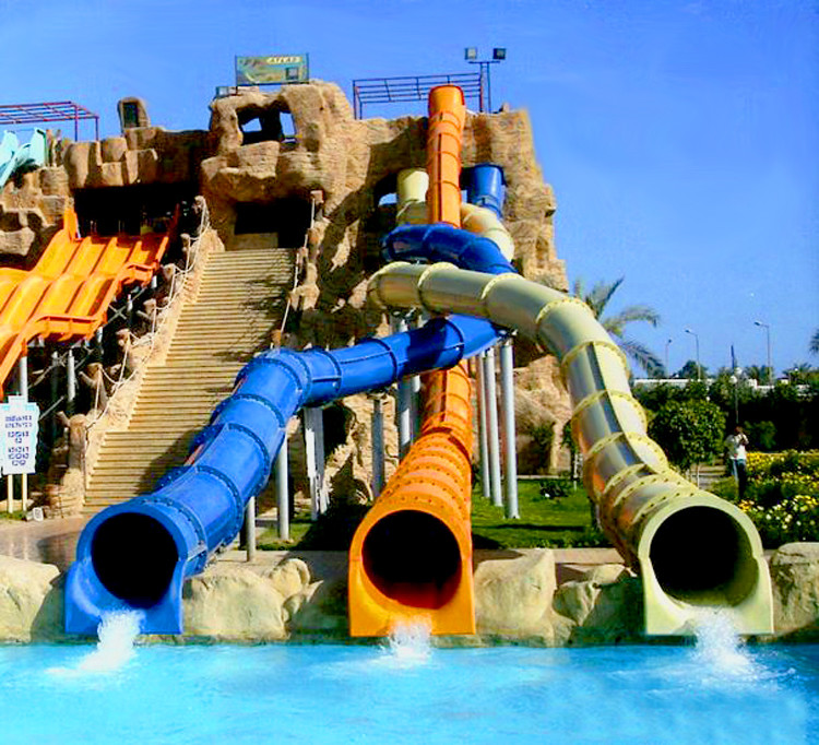 U Shaped Pendulum Water Park Slide Fiberglass Dp-Pen01 Anti Corrosion