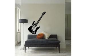 Quality Cool Guitar Wall Decal Removable Vinyl Wall Sticker P1-01B wholesale
