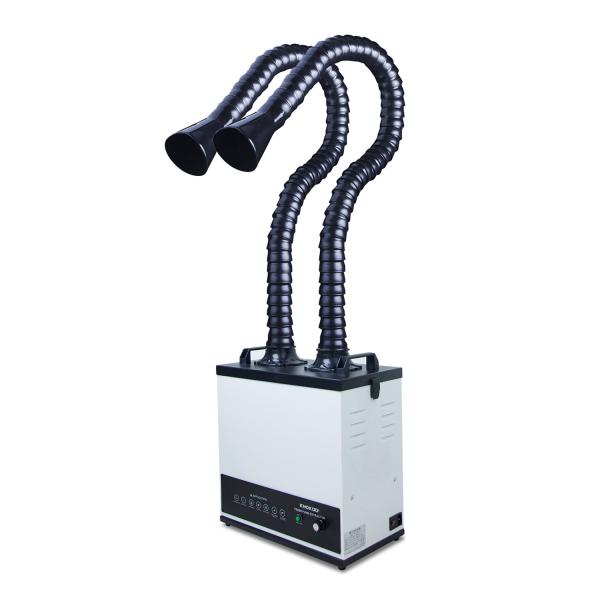200W Double Solder Fume Extractor Powerful Strong Suction Smoke Absorber For