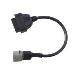 Stable OBDII Diagnostic Cable , Length 30cm Motorcycle Electrical Cable