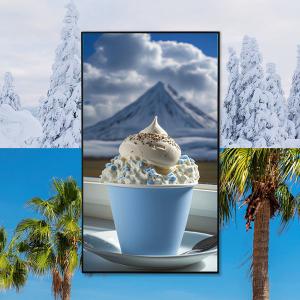 Quality 55 Inch Digital Window LCD Display Kiosk Monitor 5000nits Sunlight Readable wholesale