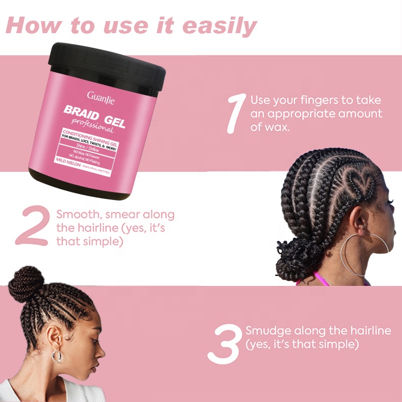 Hair Wax Control Edge 4C Hair Wig No White Braid Gel Extreme Hold Natural Edge Control
