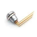 Brass Chrome Plated 90 Degree Connectors Needle Core Push Pull Connector For