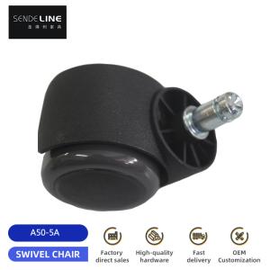 Quality 50mm Universal Office Chair Pulley Replacement With Nylon PVC Bifma Test And 50kg Load Capacity wholesale