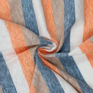Quality Breathable Fashionable Cotton ​Striped Material Fabric For T-Shirt wholesale