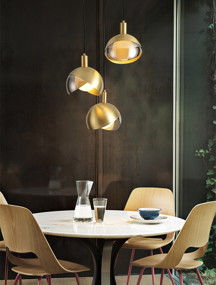 Europe Modern LED Glass Ball Luxury Pendant Light on Dining Room Kitchen island Light(WH-GP-81)