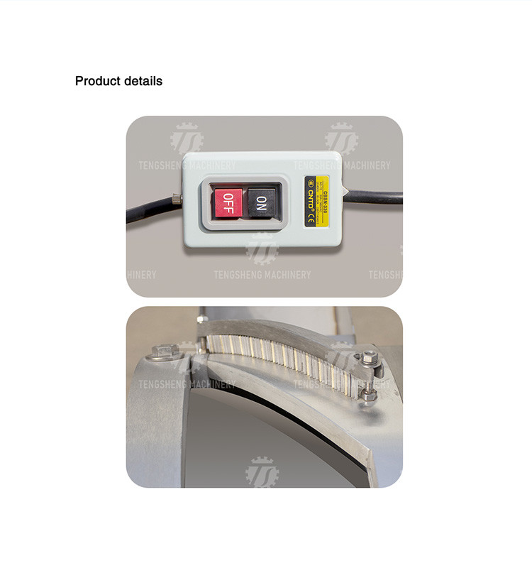 Carrot Slicing Cutter 1500KG/H Potato Chips Making Machine