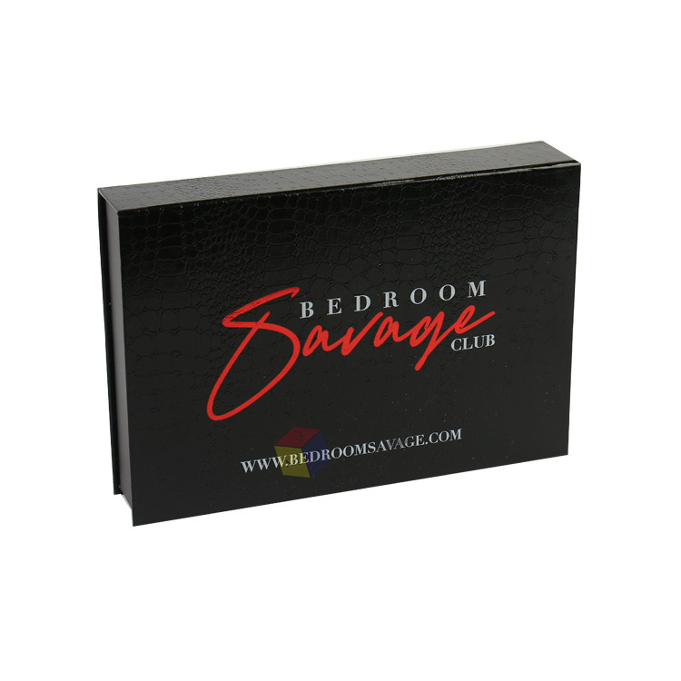Hot Luxury Custom Logo Paper Black Book Shape Rigid Cardboard Ribbon Gift Paper Boxes With Satin
