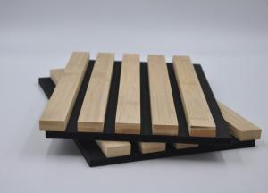 Quality 21mm Interior Acoustic Slat Wood Panels Sound Insulation Wall Panelling wholesale