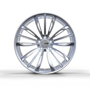 Quality ET45 17 Inch Multi Spoke Alloy Wheels Brushed Silver For Audi VW wholesale