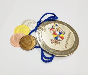 Quality Factory direct sale custom metal diamond shaped gold plated carnival medals with sandblastinggermany carnival medal , wholesale