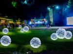 LED Iron Wire Ball Lawn Lamp Decorative Outdoor Lighting Project Garden