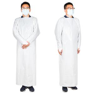 Quality Disposable PE Plastic Apron Hospital Use Disposable Surgical Gown wholesale