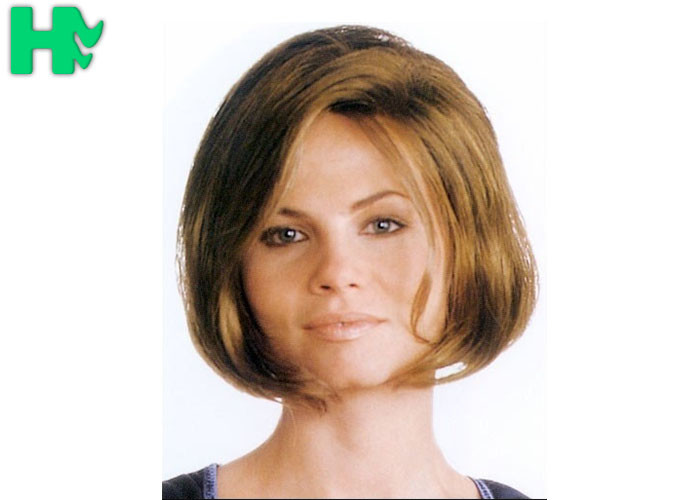 Bobo Blonde 10 Inch Synthetic Hair Wigs , 150g Fashionable Short Synthetic Hair Wig