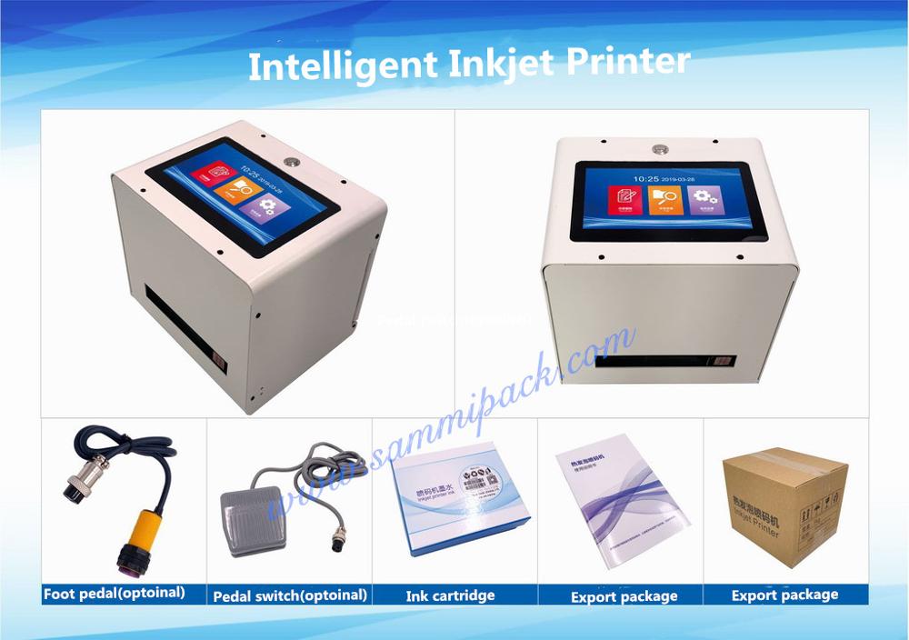 Intelligent Static Inkjet Date Coding Machine With 7 Inch Touch Screen