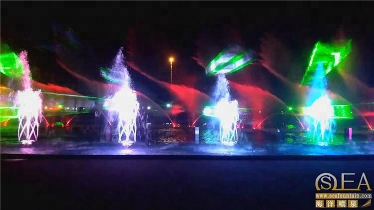 Customized Music Dancing Water Fountain High Spray 220V 380V