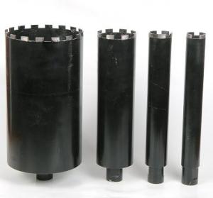 Quality Black Wet Diamond Core Drill Bit , Diamond Hole Saw For Reinforcement Concrete wholesale