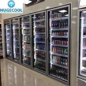 Quality 27X10X8 Foot 10 Glass Door Walk in Display Cooler featuring U Type Temperature -0.4f wholesale