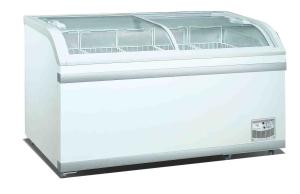 Quality Commercial Glass Top Display Chest Freezer R134A Refrigerant Easy Cleaning wholesale
