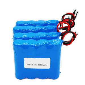 Quality ROSH 7.4V 5000mAh 18650 Lithium Ion Battery 8.4 V Charging wholesale