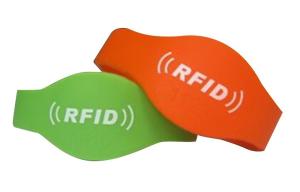Quality Soft PVC RFID Wristband Monza 5 Chip ISO14443A RFID Silicone Bracelets wholesale