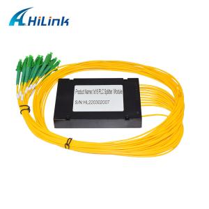 Quality 1X16 Single Mode PLC Optical Splitter ABS Box 3mm Cable LC / APC Connectors wholesale