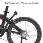 9.8KG Carbon Folding Bike 9 Speed Disc Brake 100KG Load Capacity