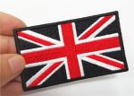British Flag Square Military Style Patches Bright Color No Minimum