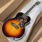Custom Gibson Style Crown Monarch Type Sunburst Color SJ200 ALL Solid Wood Jumbo